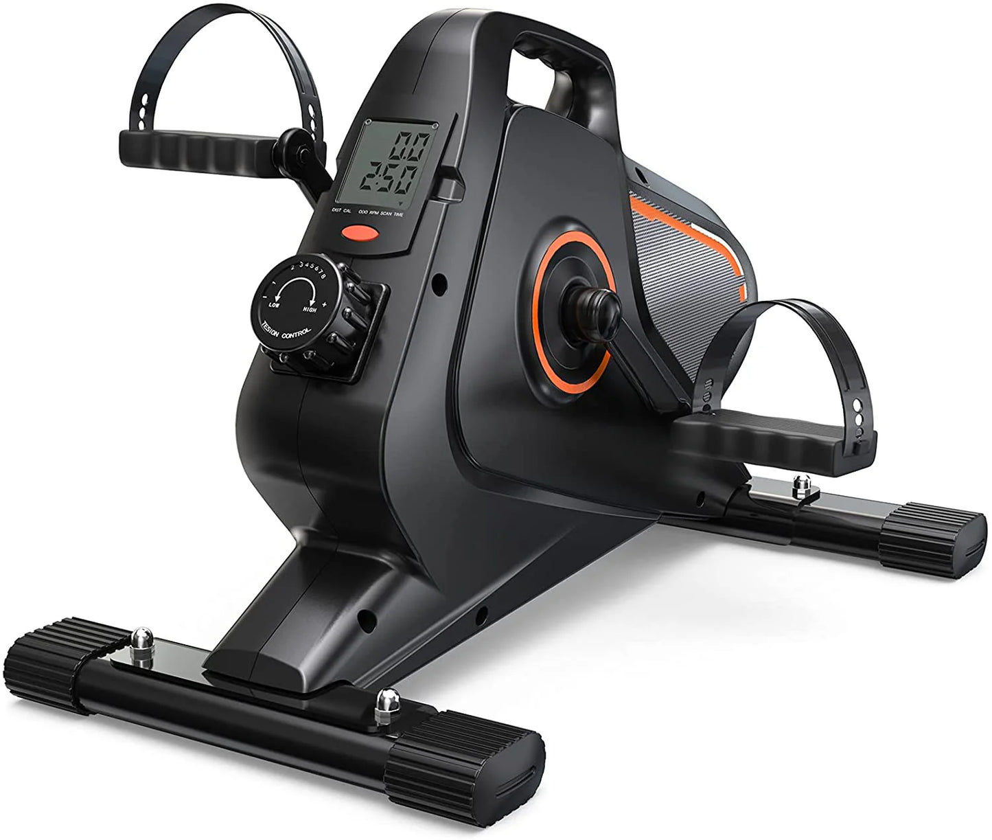 Under Desk Bike Pedal Exerciser �� Quiet, Adjustable Resistance, Compact & Portable for Arm/Leg Workouts