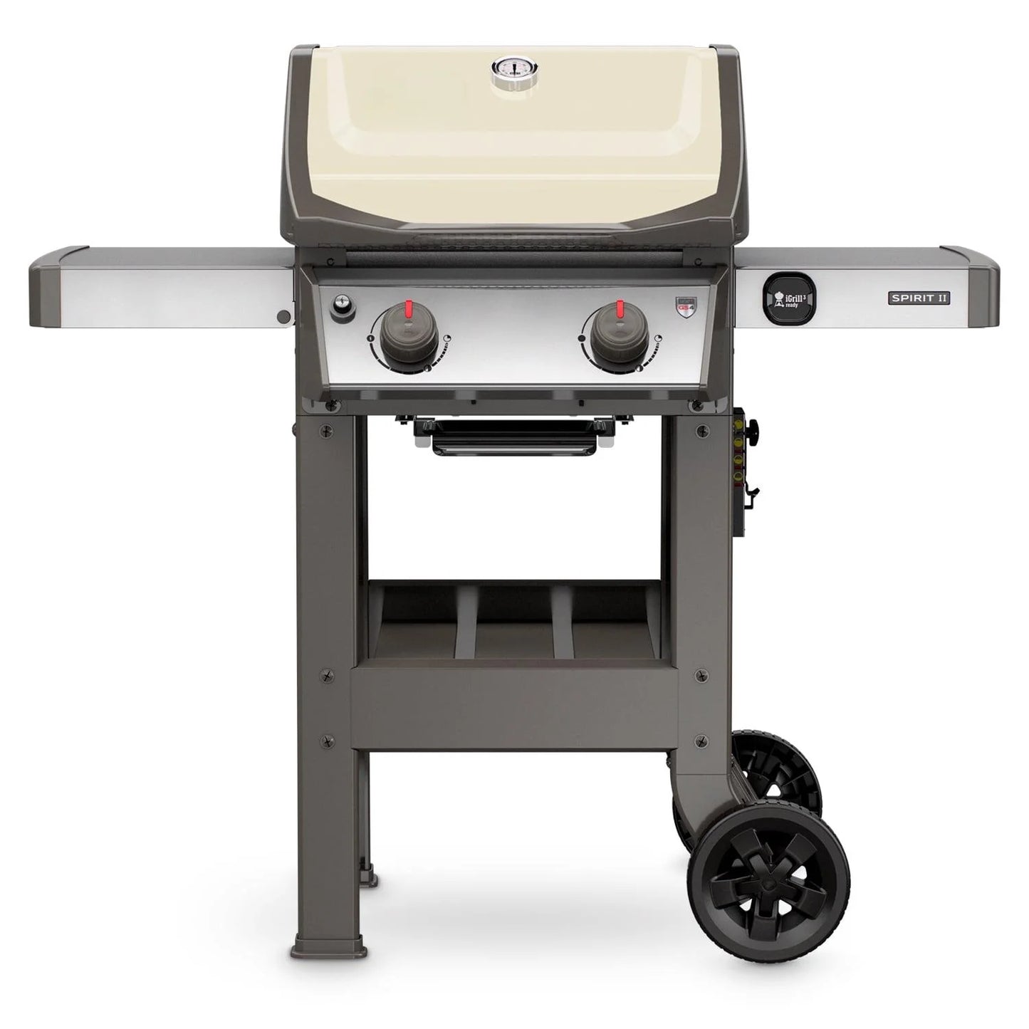 210 Propane Gas Grill, Ivory �� 450 sq. in. Cooking Area, GS4 System, Stainless Steel Burners, Porcelain-enameled Grates