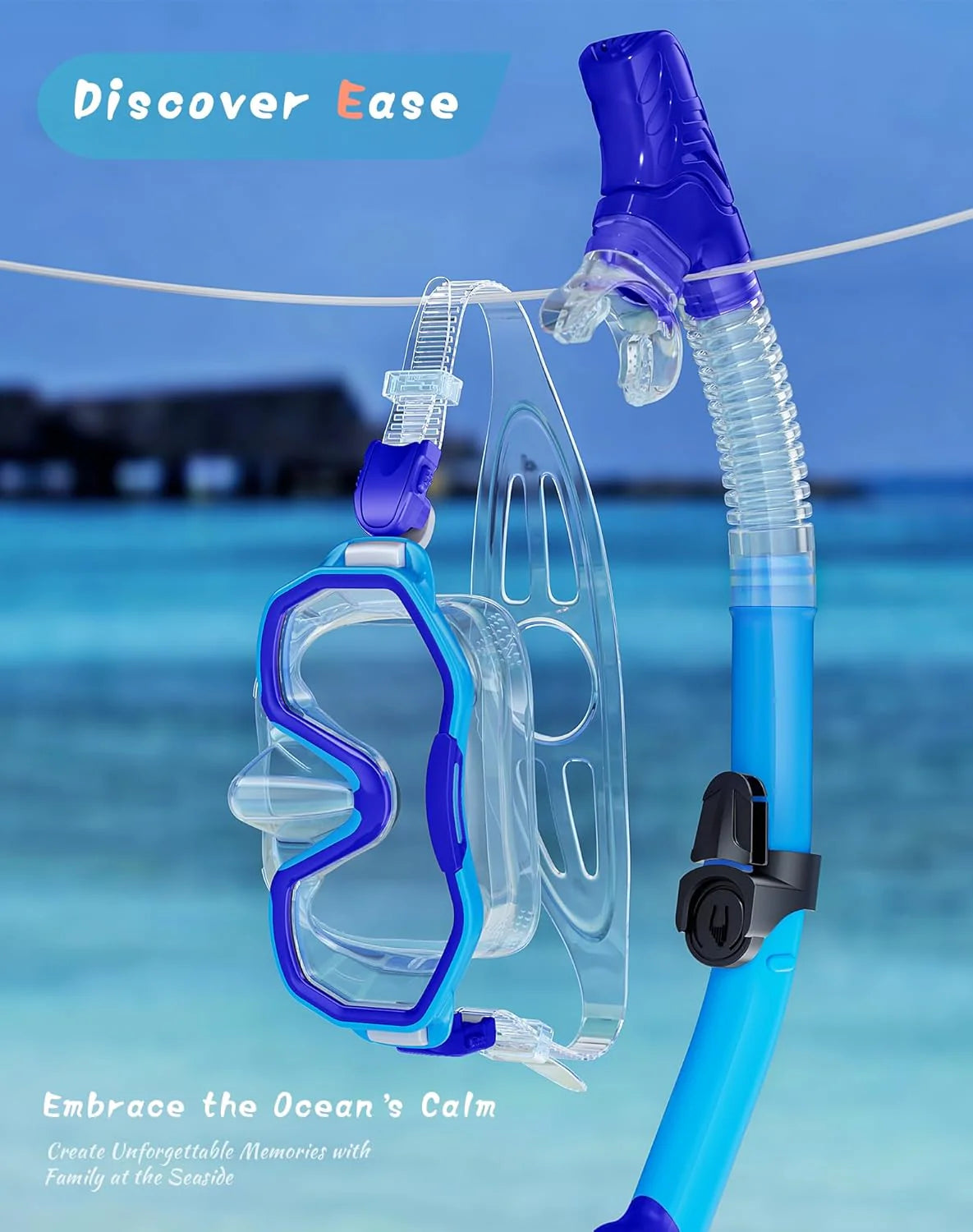 Snorkeling Gear for Adults, Dry-Top Snorkel Set, 180掳Panoramic Wide View Diving Mask Breathing Freely Snorkel Mask for Snorkeling Scuba Diving Swimming Travel
